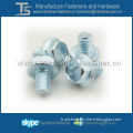M6-M16 Blue zinc plated hex serrated flange screw